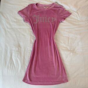 Pink juicy couture velour dress